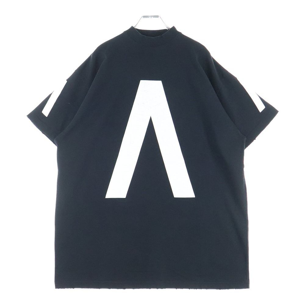 BALENCIAGA(バレンシアガ) 24SS Music Archive Series Connected T-Shirt アーカイブロゴ ダメージ加工 半袖Tシャツ ブラック 744457 TQVA6