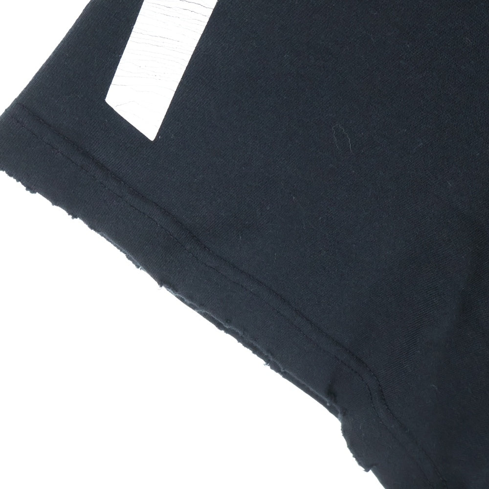 BALENCIAGA(バレンシアガ) 24SS Music Archive Series Connected T-Shirt アーカイブロゴ ダメージ加工 半袖Tシャツ ブラック 744457 TQVA6