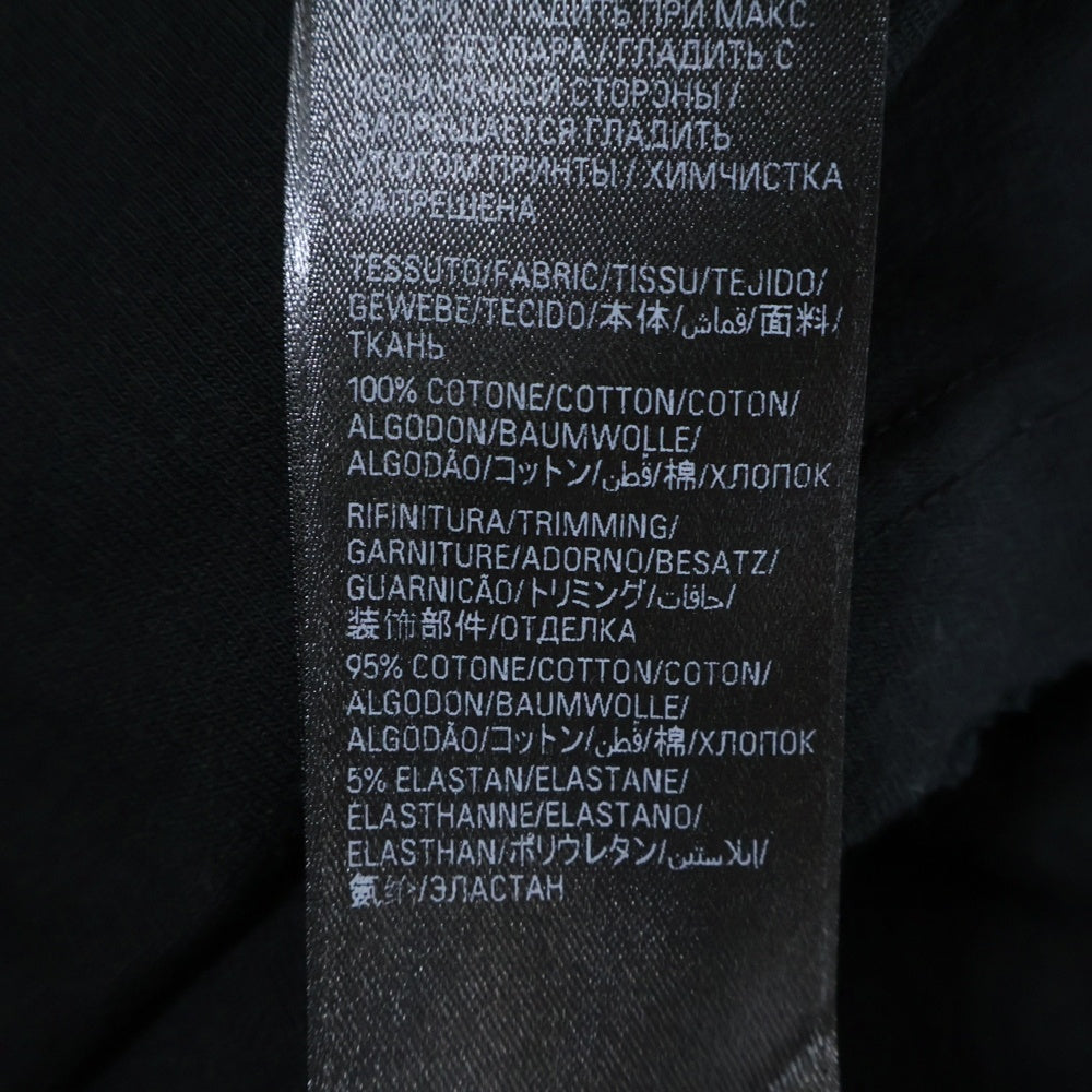 BALENCIAGA(バレンシアガ) 24SS Music Archive Series Connected T-Shirt アーカイブロゴ ダメージ加工 半袖Tシャツ ブラック 744457 TQVA6