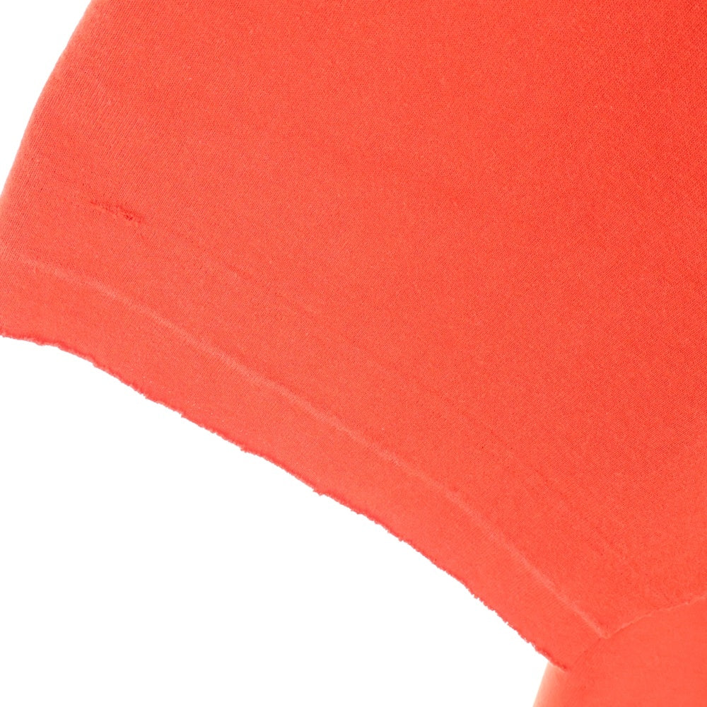 BALENCIAGA(バレンシアガ) Hello My Name Is Demna T-Shirt ダメージ加工 半袖Tシャツ レッド 651795 TJVN3