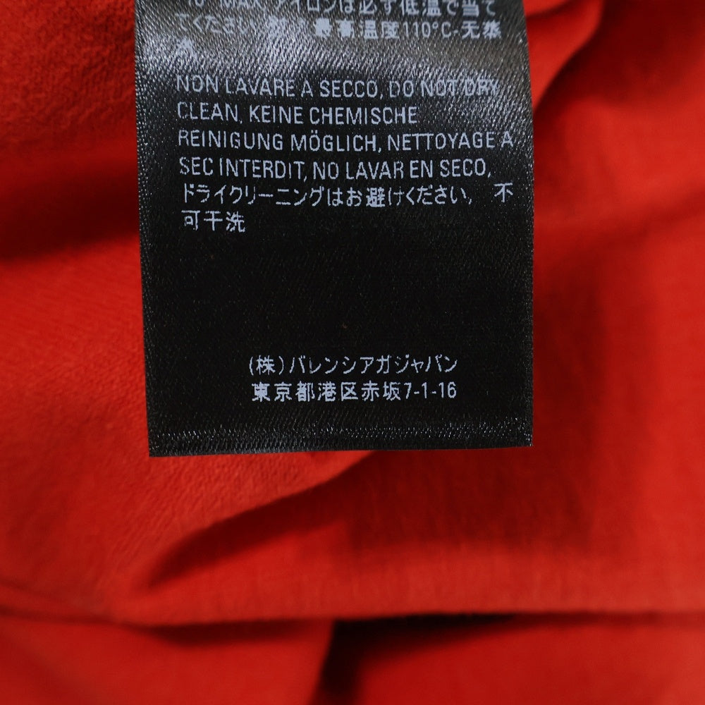 BALENCIAGA(バレンシアガ) Hello My Name Is Demna T-Shirt ダメージ加工 半袖Tシャツ レッド 651795 TJVN3