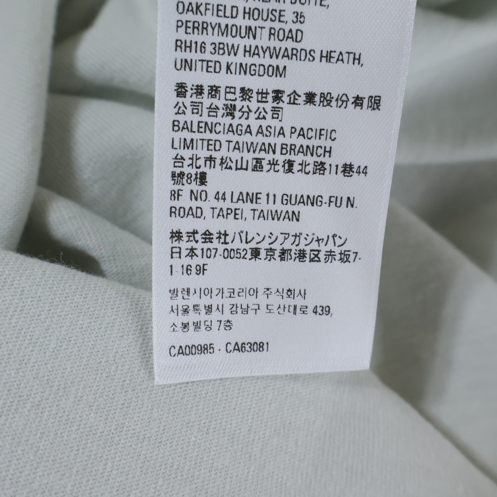 BALENCIAGA(バレンシアガ) Skater T-Shirt ダメージ加工 スケーター 半袖Tシャツ ホワイト 739028 TOVN2