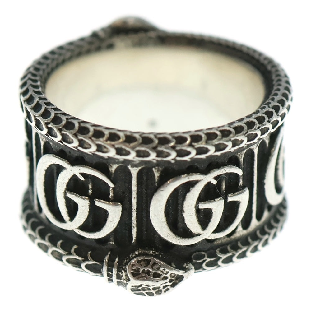 GUCCI(グッチ) Double G Snake Ring ダブルG スネークリング シルバー 577201