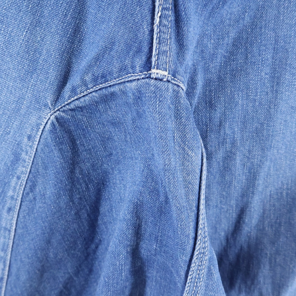 GANRYU(ガンリュウ) フルレングス サルエル デニムパンツ インディゴ