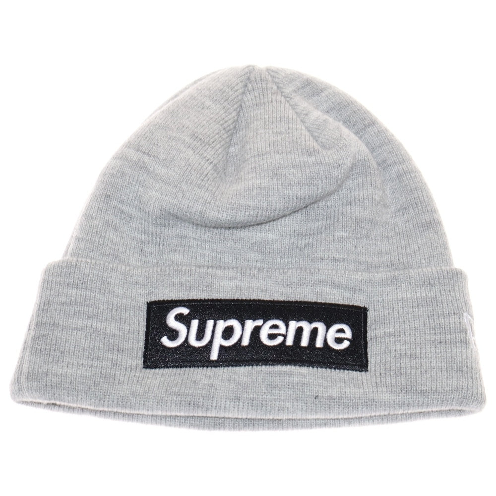 SUPREME(シュプリーム) 22AW New Era Box Logo Beanie ニューエラ ボックスロゴ ビーニー ニット帽 グレー