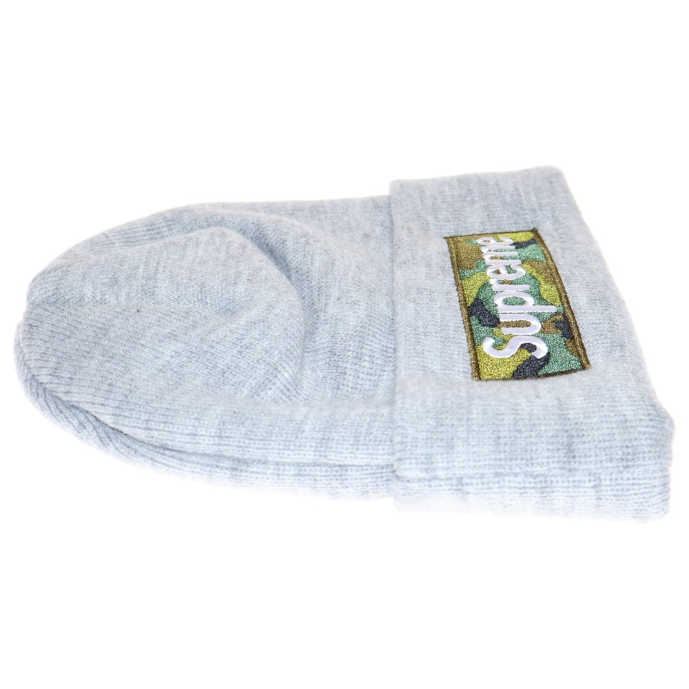 SUPREME(シュプリーム) 23AW New Era Box Logo Beanie ニューエラ ボックスロゴ カモフラージュ ビーニー ニット帽 グレー