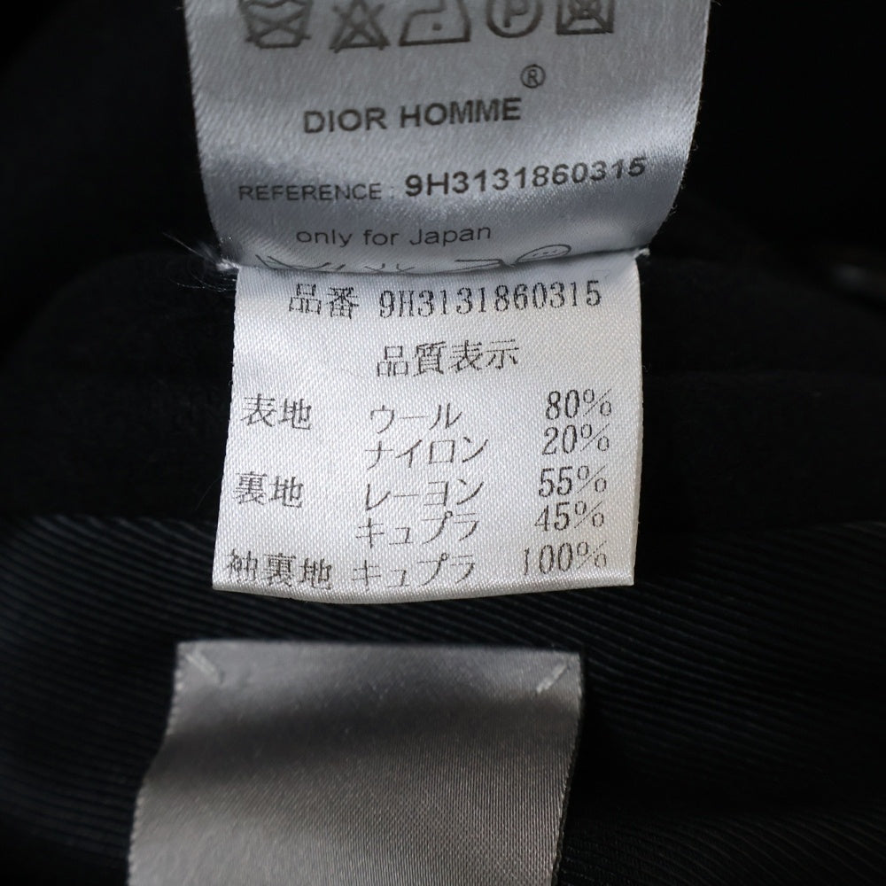 Dior HOMME(ディオールオム) WOOL COAT ウール ロングコート ジャケット ブラック 9H3131860315