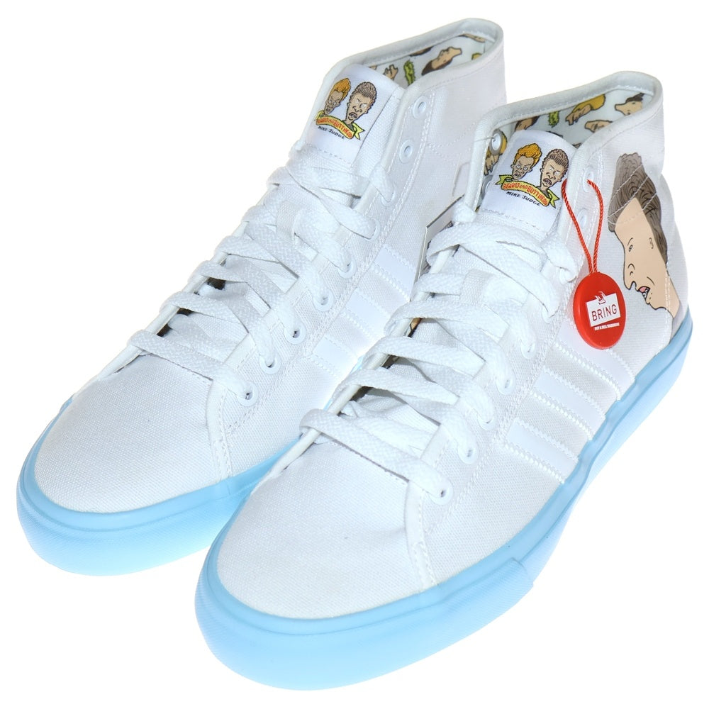 adidas(アディダス) ×BEAVIS AND BUTT-HEAD MATCHCOURT HIGH ビービス バットヘッド マッチコート ハイカットスニーカー ホワイト