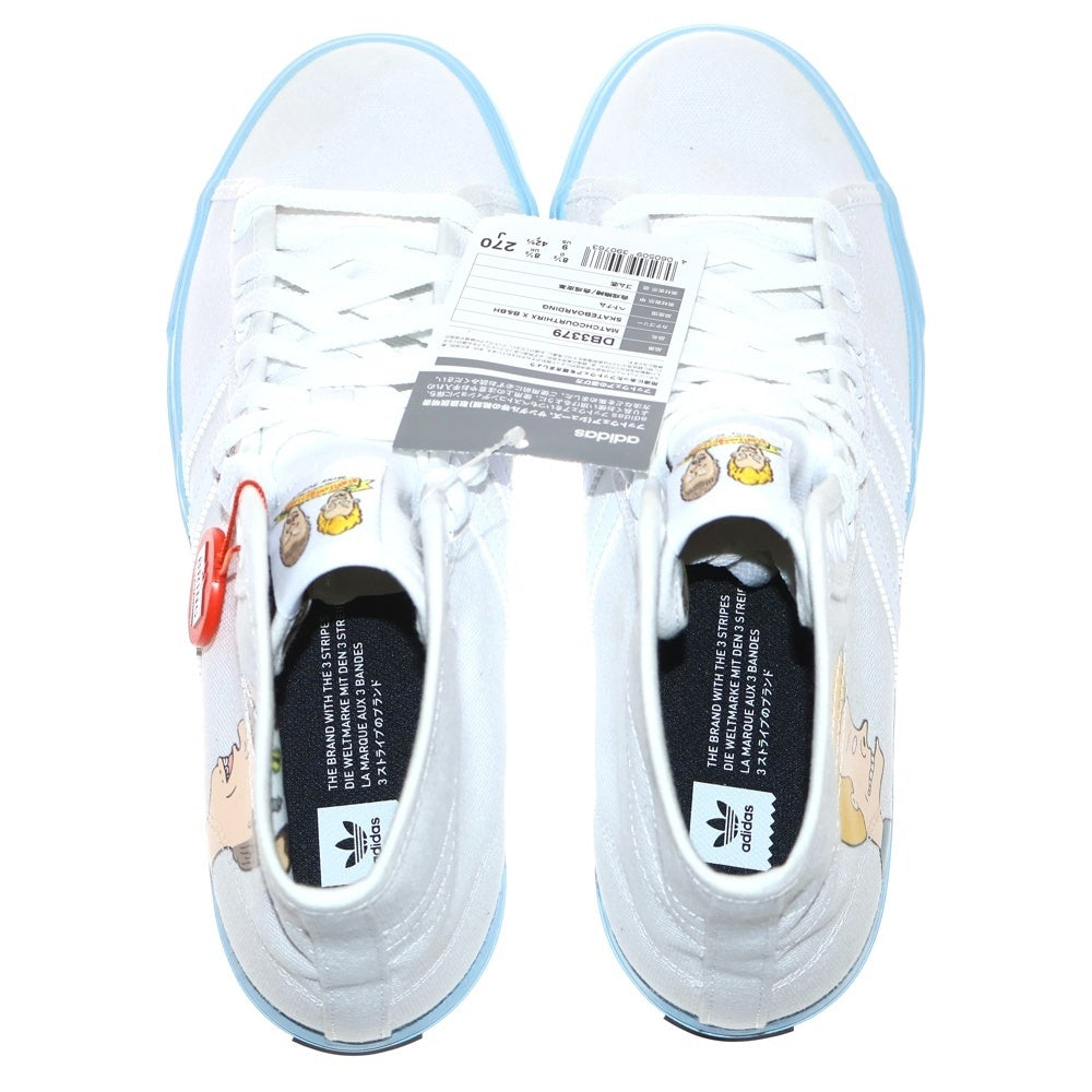 adidas(アディダス) ×BEAVIS AND BUTT-HEAD MATCHCOURT HIGH ビービス バットヘッド マッチコート ハイカットスニーカー ホワイト