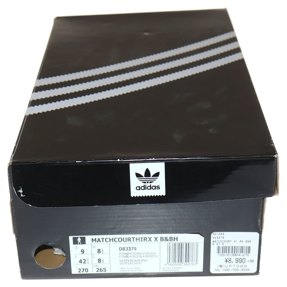 adidas(アディダス) ×BEAVIS AND BUTT-HEAD MATCHCOURT HIGH ビービス バットヘッド マッチコート ハイカットスニーカー ホワイト