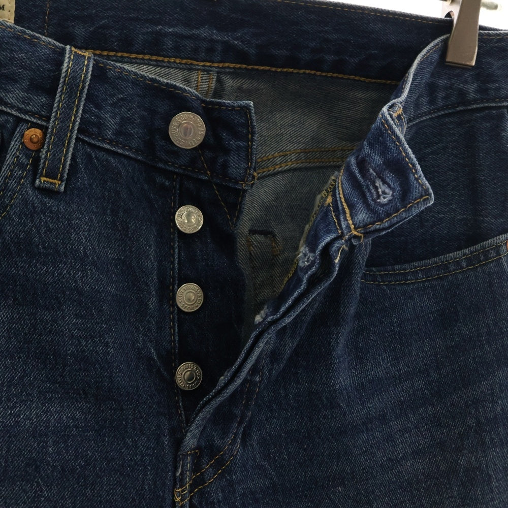Levi's(リーバイス) 501 ボタンフライ ストレートストレッチデニムパンツ インディゴ PC9-00501-3683