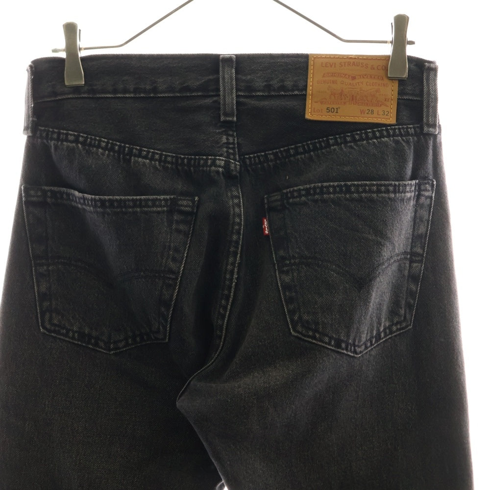 Levi's(リーバイス) 501 ボタンフライ ストレート オリジナルフィット デニムパンツ ブラック PC9-00501-3371