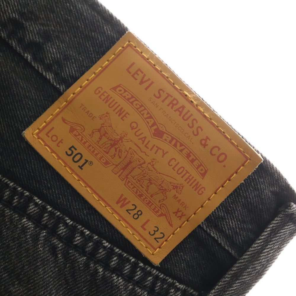 Levi's(リーバイス) 501 ボタンフライ ストレート オリジナルフィット デニムパンツ ブラック PC9-00501-3371