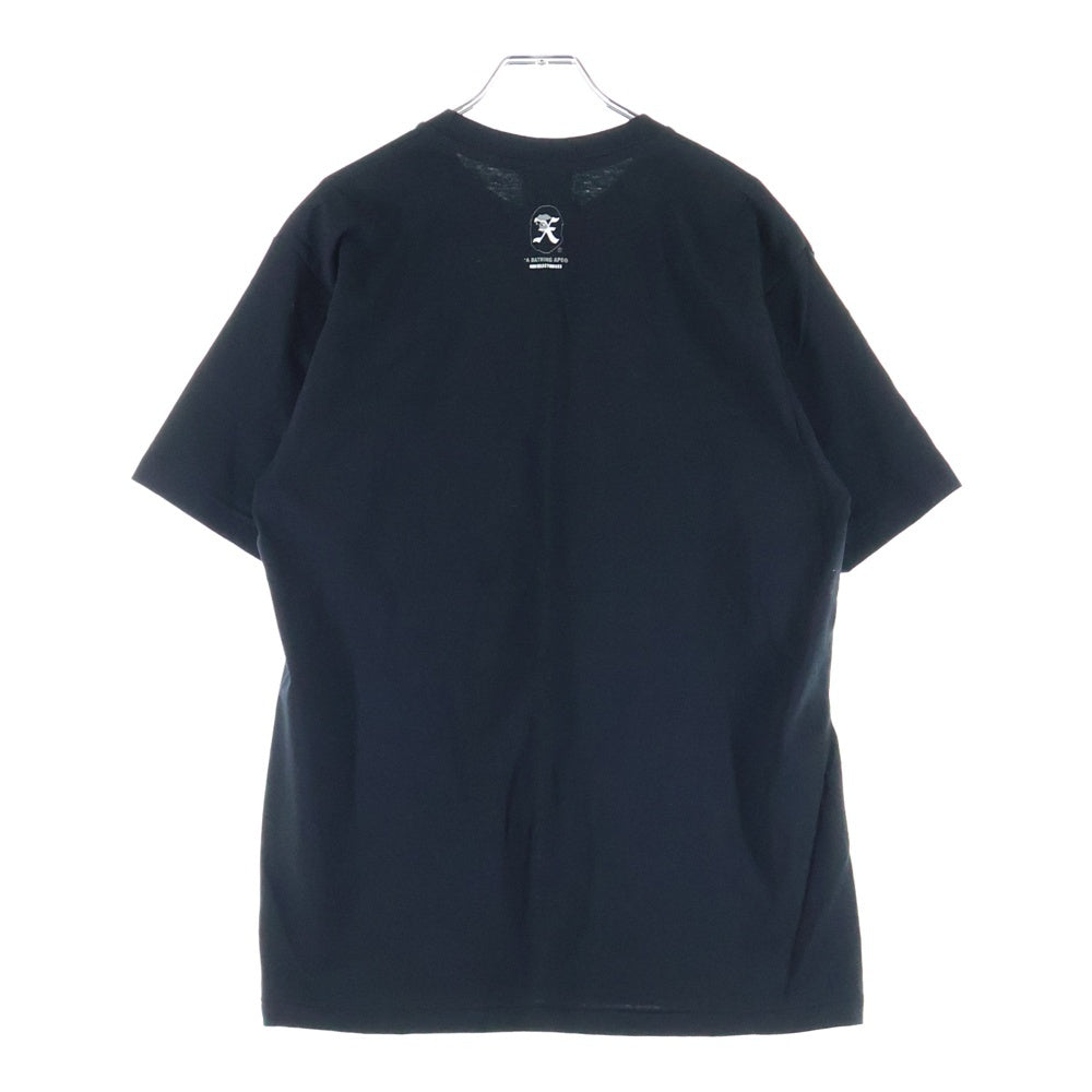 A BATHING APE(アベイシングエイプ) ×GOD SELECTION XXX フロントロゴプリント 半袖Tシャツ ブラック 001TEK231903C
