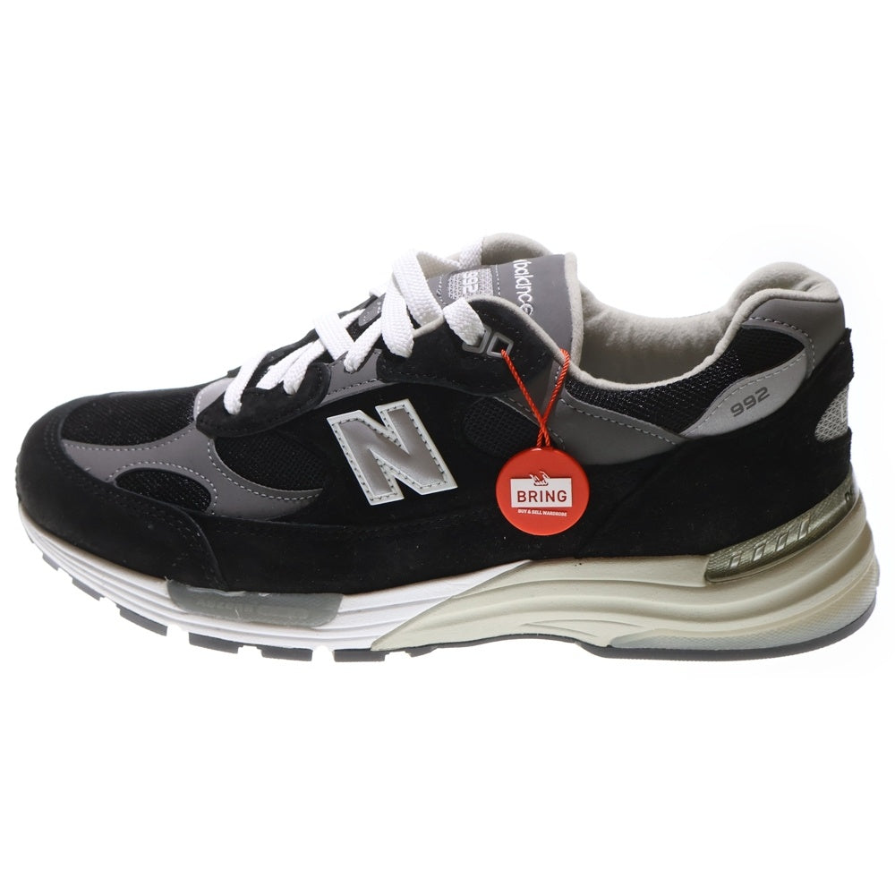 New Balance(ニューバランス) 992 スエード ローカットスニーカー ブラック U992BK US12/30cm