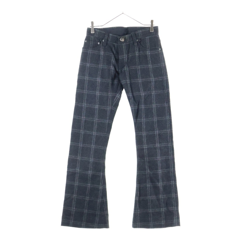 CHROME HEARTS(クロムハーツ) WOOL FLARE PANT ウール フレアパンツ クロスボール ブラック