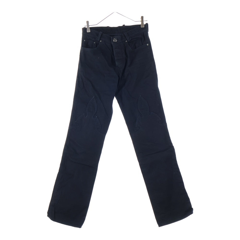 CHROME HEARTS(クロムハーツ) OLD FLEURKNEE DNM PANTS フレアニーデニムパンツ ブラック