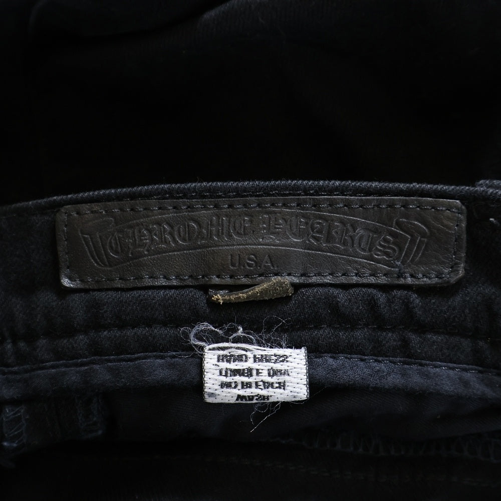 CHROME HEARTS(クロムハーツ) OLD FLEURKNEE DNM PANTS フレアニーデニムパンツ ブラック