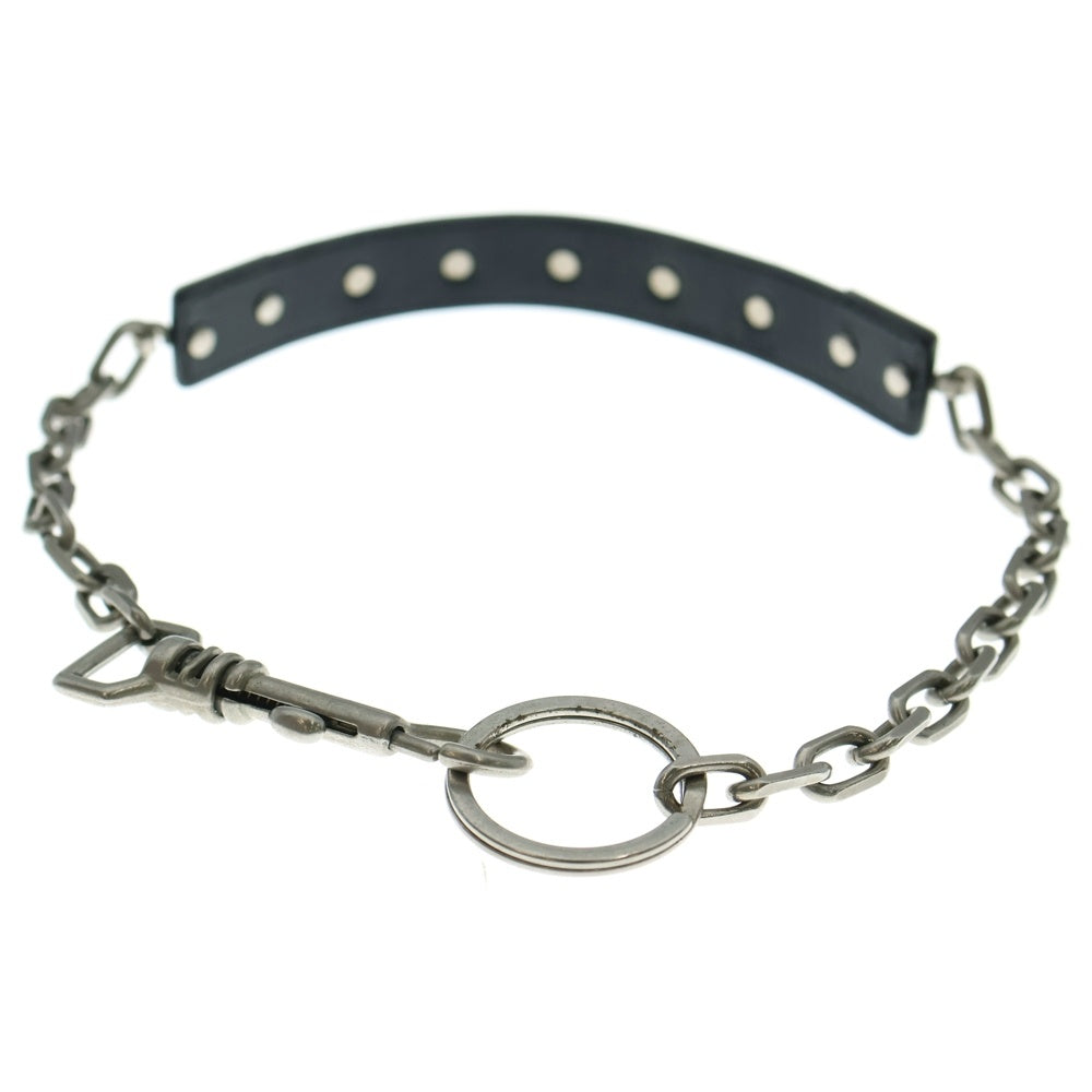 Dior HOMME(ディオールオム) 03AW ラスター期 チョーカー ブラック/シルバー