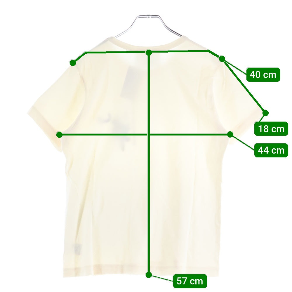 NO BRAND(ノーブランド) JANTJE ONTEMBAAR ヤンチェ オンテンバール フロントプリント 半袖Tシャツ カットソー レディース アイボリー /KMM-39030-A