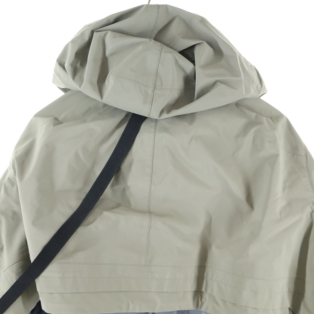 Sacai(サカイ) 22SS ×ACRONYM CROP JACKET アクロニウム ジップアップ フード クロップドジャケット ベージュ レディース 22-06011