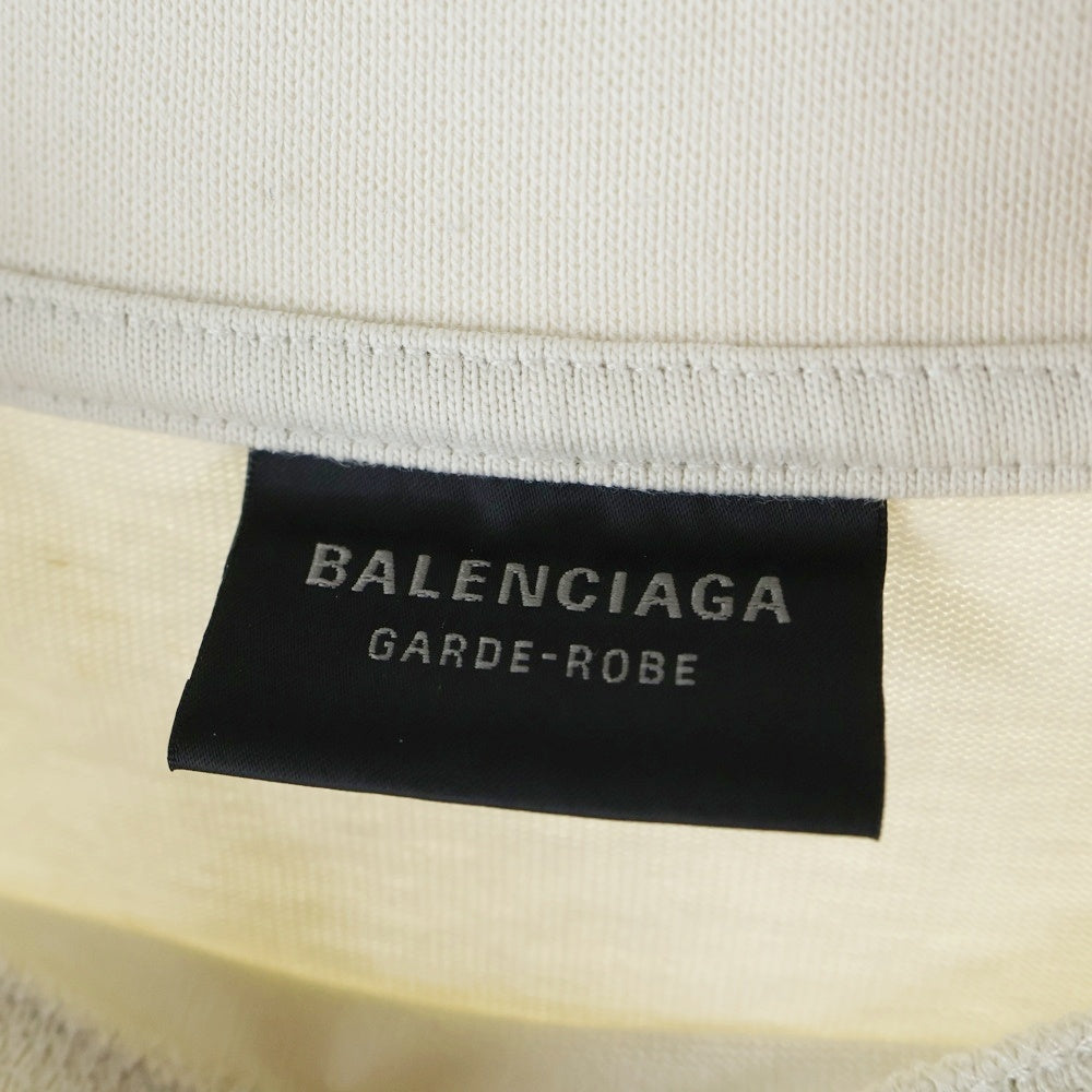 BALENCIAGA(バレンシアガ) 22SS Waist Shape Tee ウエストシェイプ オーバーサイズ 半袖Tシャツ カットソー レディース ホワイト 724524 TNVM7