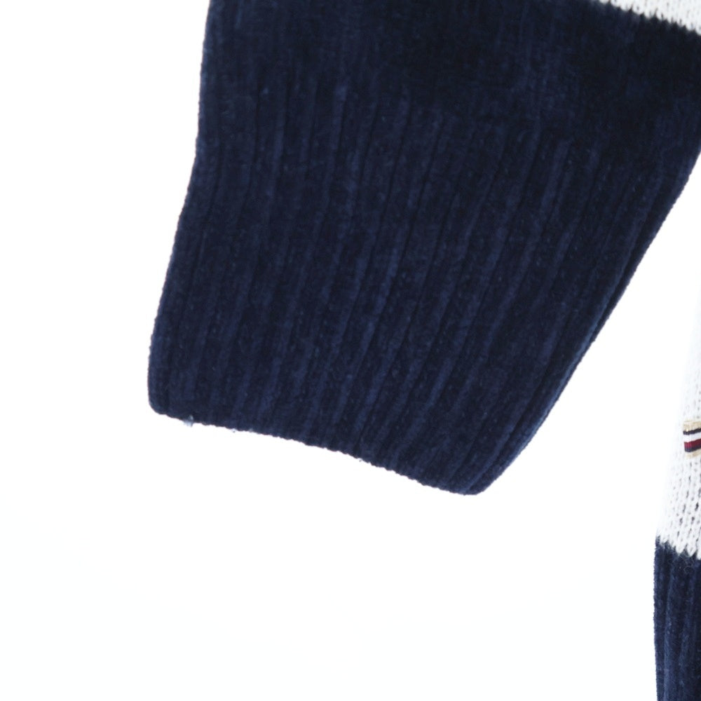 TOMMY HILFIGER(トミーヒルフィガー) Icons Sweater クルーネック ボーダーニットセーター ホワイト/ネイビー