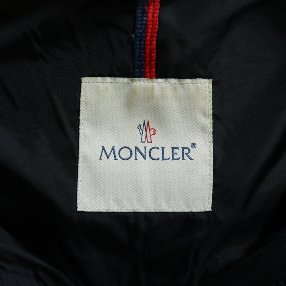 MONCLER(モンクレール) MIRIEL GIUBBOTTO ロゴワッペン ジップアップダウンジャケット ブラック レディース E20934685205