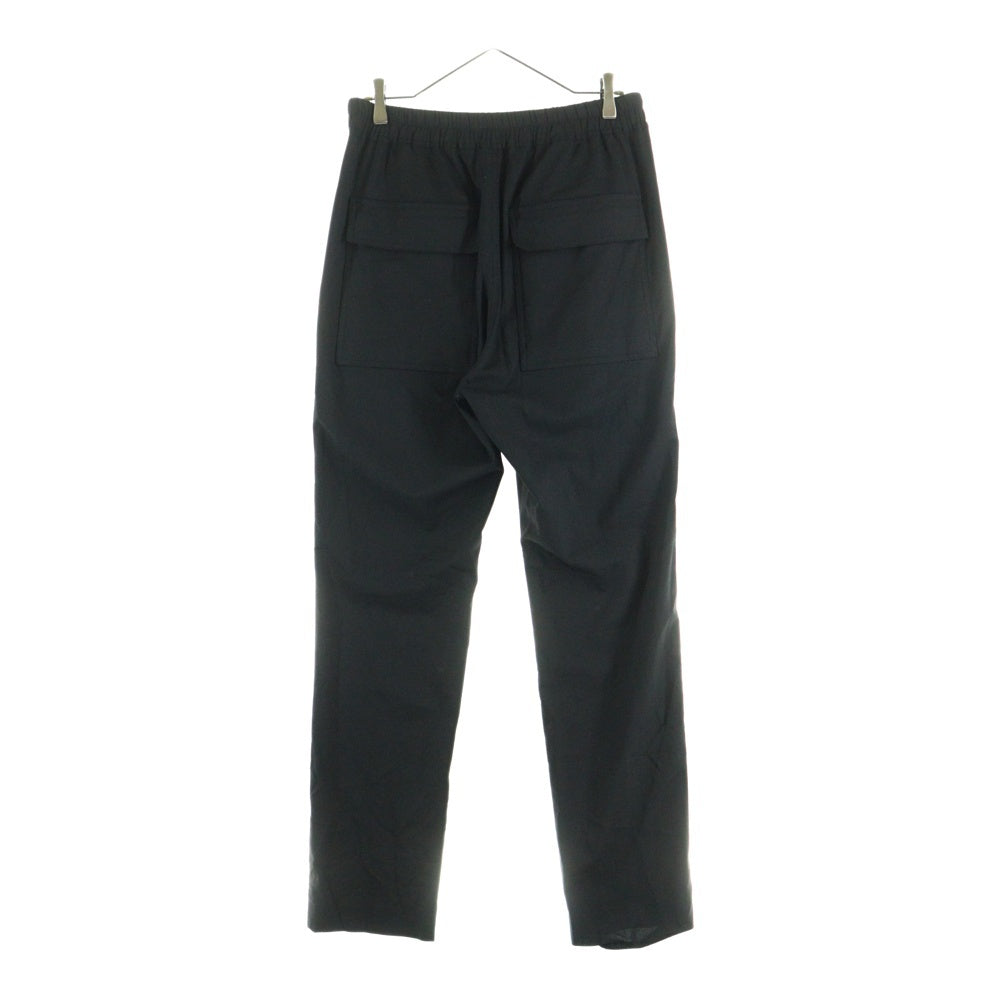 Rick Owens(リックオウエンス) 22AW DRAWSTRING SLIM LONG ドローストリング スリムロングイージーパンツ ブラック RU02B2390-ZL