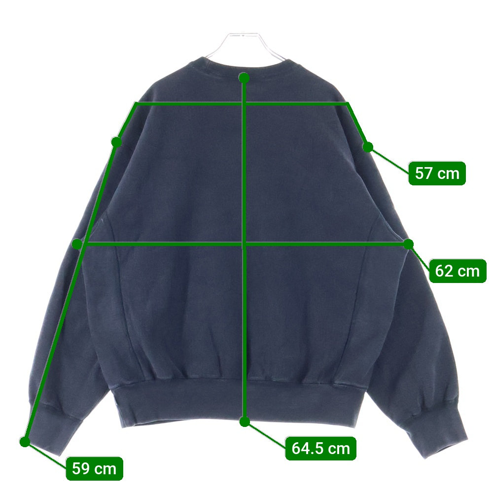 SUPREME(シュプリーム) 25SS Washed Box Logo Crewneck ウォッシュド加工 ボックスロゴ クルーネックスウェットトレーナー ブラック