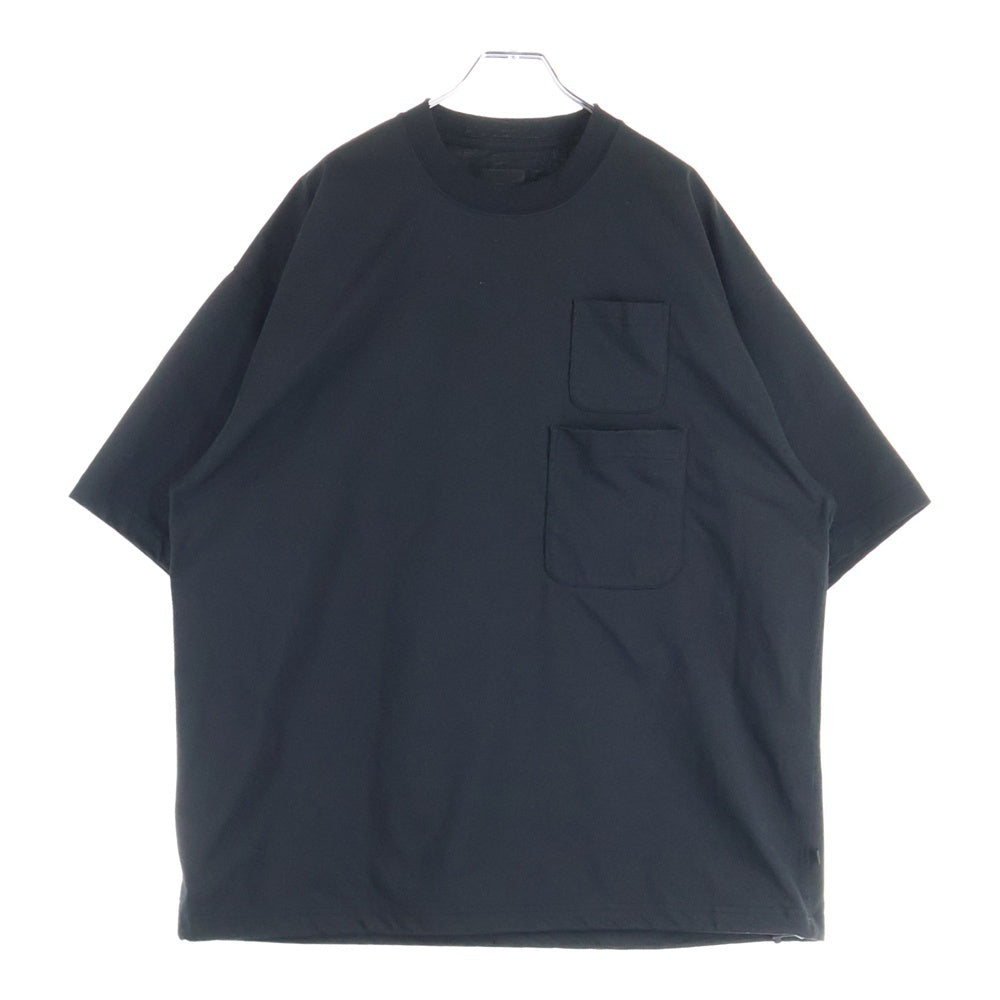 DAIWA PIER39(ダイワ ピアサーティナイン) TECH W/POCKET CREW TEE ダブルポケット 半袖Tシャツ ブラック BE-32025