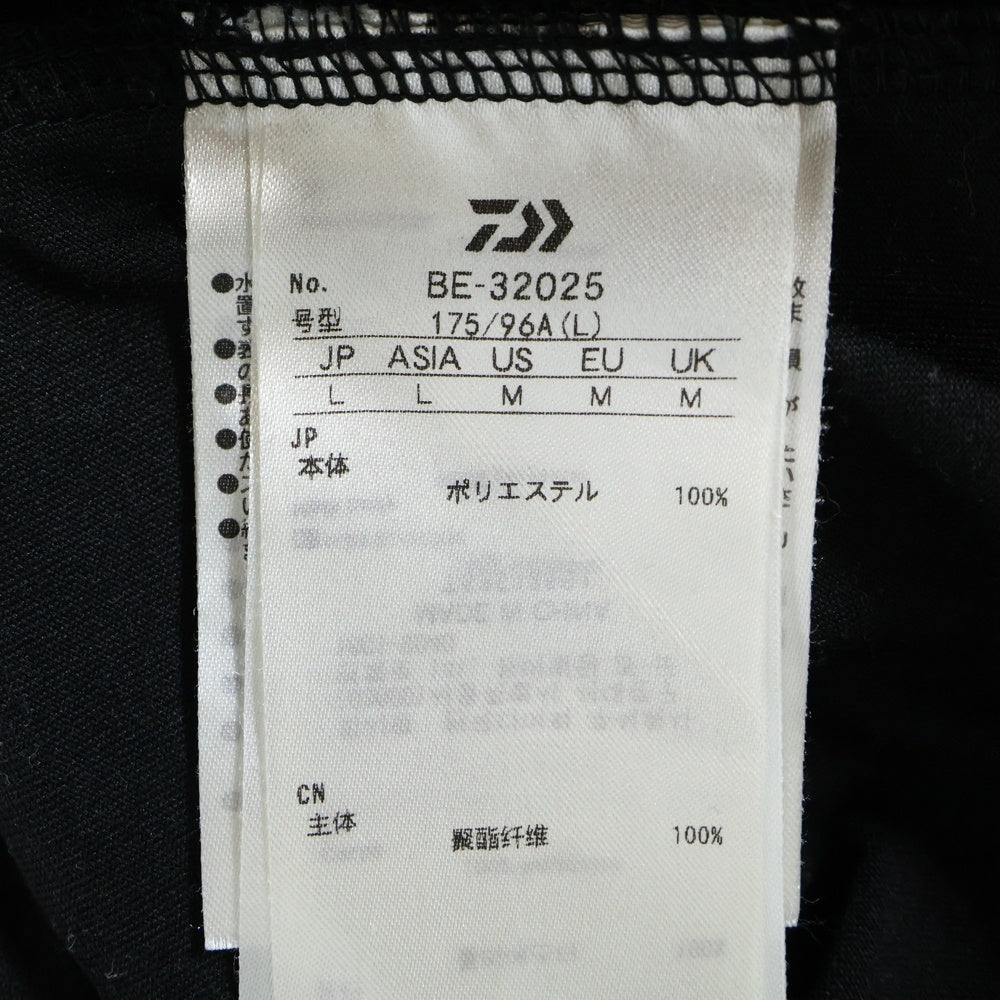 DAIWA PIER39(ダイワ ピアサーティナイン) TECH W/POCKET CREW TEE ダブルポケット 半袖Tシャツ ブラック BE-32025