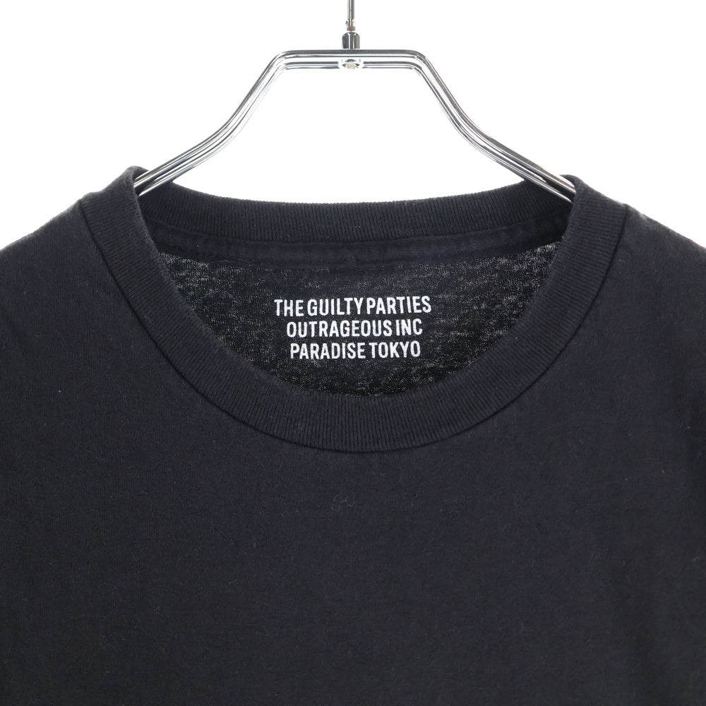 WACKO MARIA(ワコマリア) なるきよ T-SHIRT やらせろ天国 半袖Tシャツ ブラック