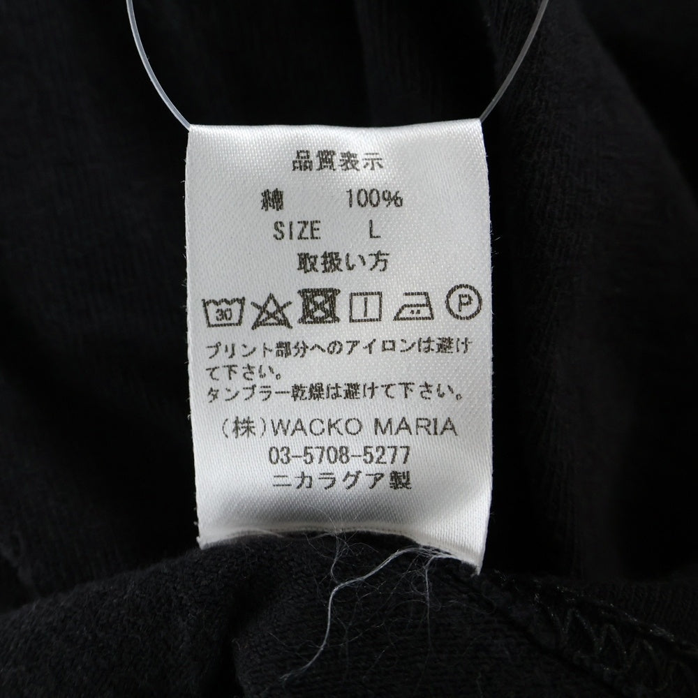 WACKO MARIA(ワコマリア) なるきよ T-SHIRT やらせろ天国 半袖Tシャツ ブラック