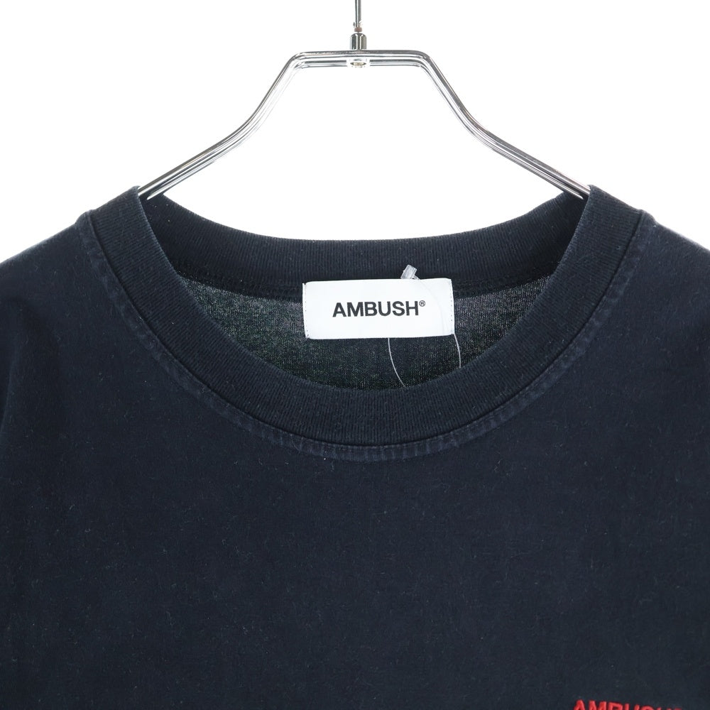 AMBUSH(アンブッシュ) PETIT LOGO T-SHIRT フロントロゴ半袖Tシャツ ブラック 12112479