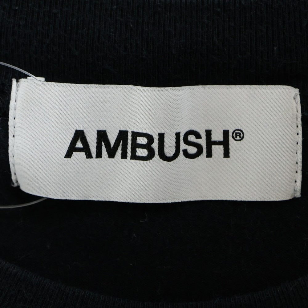 AMBUSH(アンブッシュ) PETIT LOGO T-SHIRT フロントロゴ半袖Tシャツ ブラック 12112479