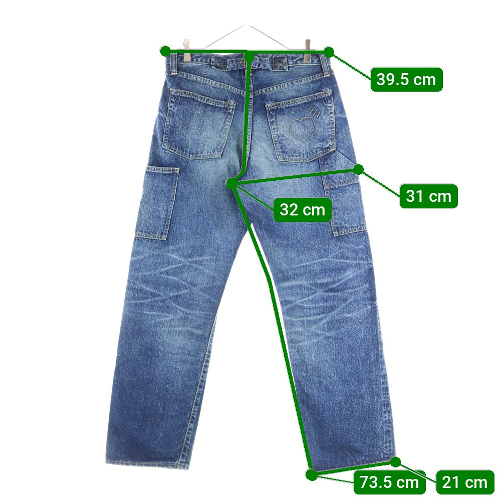 HUMAN MADE(ヒューマンメイド) STRAIGHT DENIM PANTS FUTURE ストレート デニムパンツ フューチャー インディゴ HM30PT002