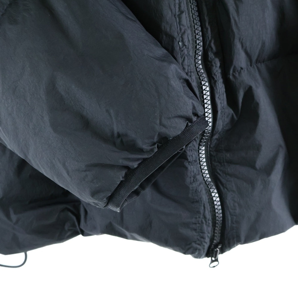 STONE ISLAND(ストーンアイランド) 22AW GARMENT DYED CRINKLE REPS R-NY ジップアップ フーディダウンジャケット 771540223 ブラック