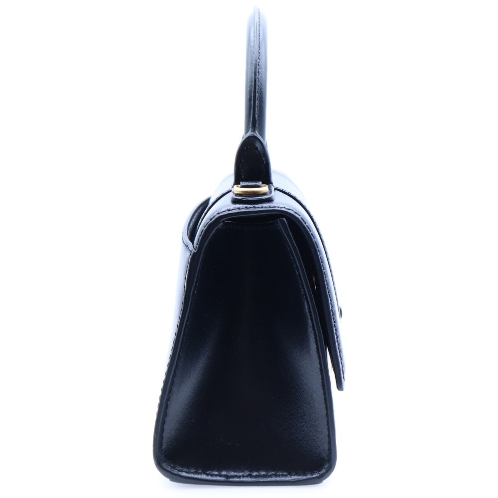 BALENCIAGA(バレンシアガ) Hourglass Handbag XS アワーグラス ハンドバッグ ショルダーバッグ ブラック 592833