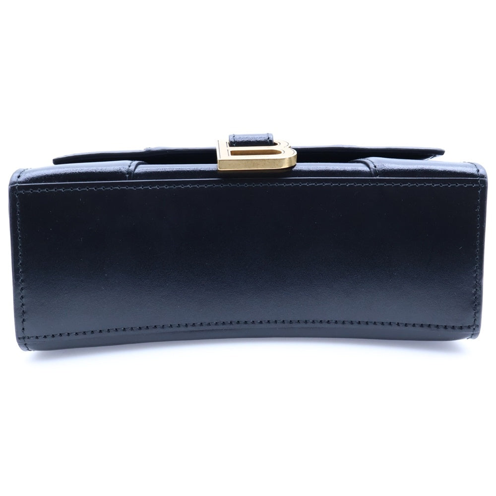 BALENCIAGA(バレンシアガ) Hourglass Handbag XS アワーグラス ハンドバッグ ショルダーバッグ ブラック 592833