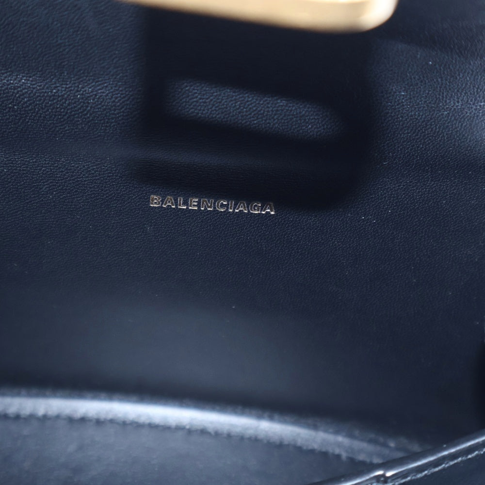 BALENCIAGA(バレンシアガ) Hourglass Handbag XS アワーグラス ハンドバッグ ショルダーバッグ ブラック 592833