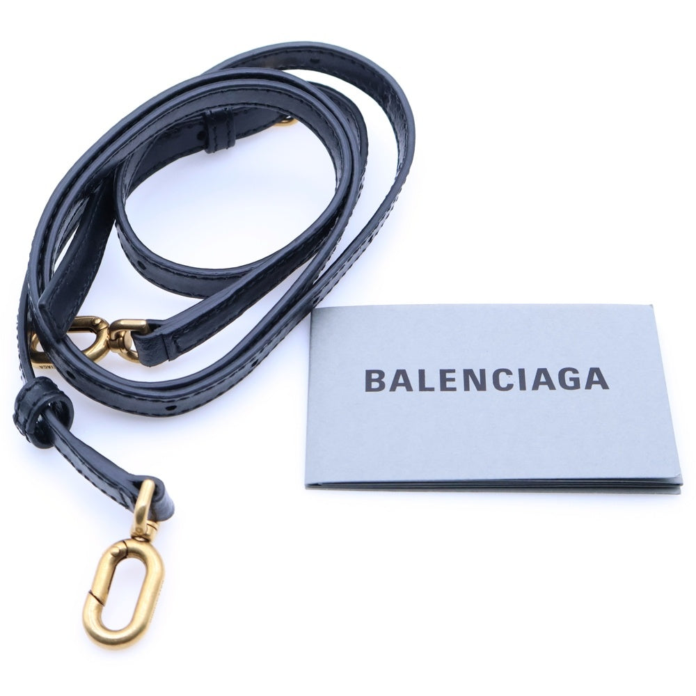 BALENCIAGA(バレンシアガ) Hourglass Handbag XS アワーグラス ハンドバッグ ショルダーバッグ ブラック 592833
