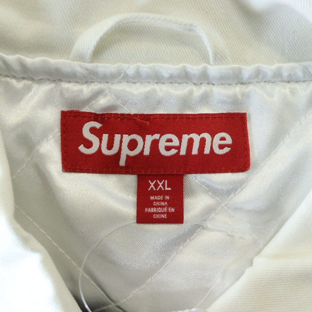 SUPREME(シュプリーム) ×SpongeBob SquarePants Jeff Hamilton Racing Jacket スポンジボブ スクエアパンツ ジェフハミルトン レーシング ジャケット ホワイト