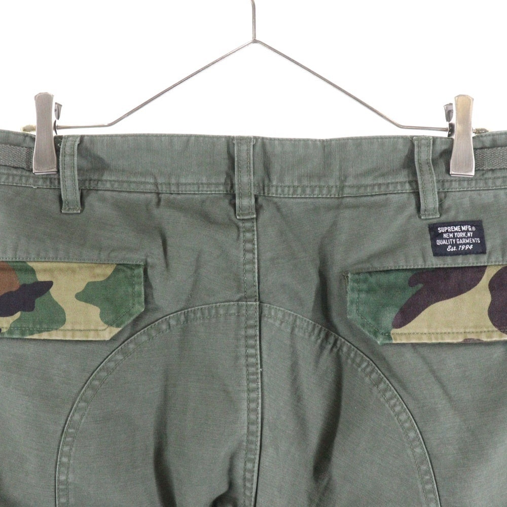 SUPREME(シュプリーム) 22SS Cargo Pant カモフラージュ 迷彩切替 カーゴパンツ カーキ