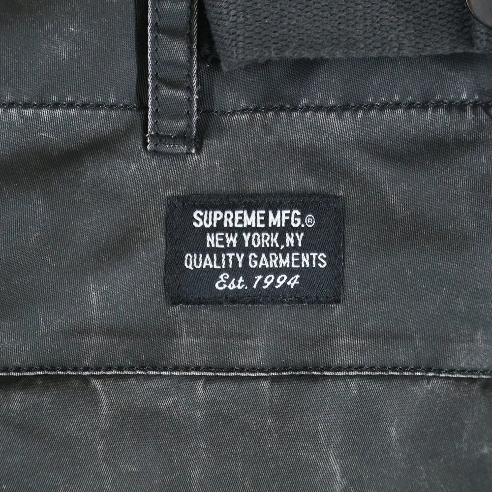 SUPREME(シュプリーム) 24AW Washed Flight Satin Cargo Pant GORE-TEX ゴアテックス ウォッシュド加工 フライト サテン カーゴパンツ ブラック