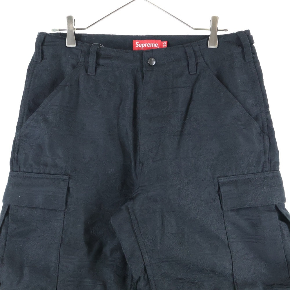 SUPREME(シュプリーム) 21SS Floral Tapestry Cargo Pant フローラル 花柄 タペストリー カーゴパンツ ブラック