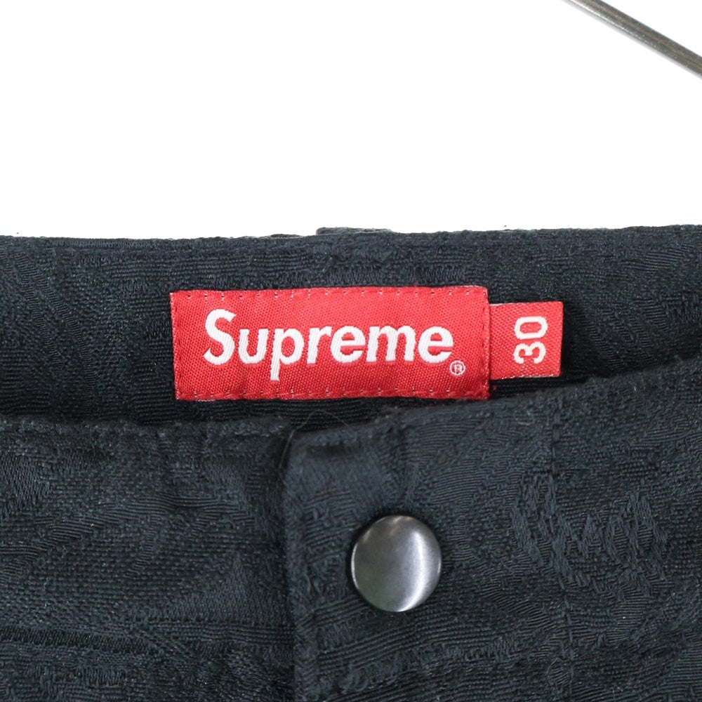 SUPREME(シュプリーム) 21SS Floral Tapestry Cargo Pant フローラル 花柄 タペストリー カーゴパンツ ブラック