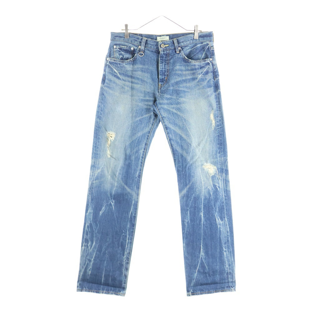 SOPH.(ソフネット) ダメージ加工 デニムパンツ インディゴ SOPH-110131