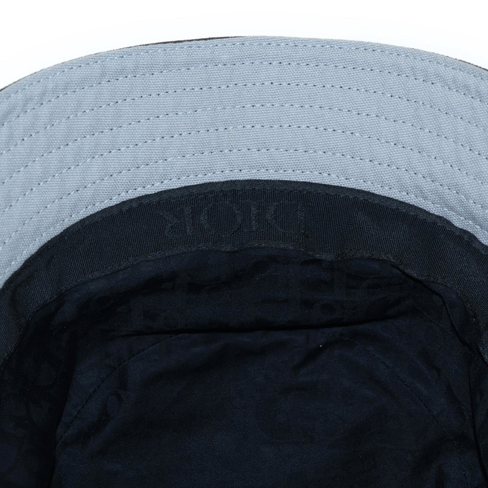 Christian Dior(クリスチャンディオール) Canvas Bucket Hat ロゴ刺繍 キャンバスバケットハット 帽子 ネイビー 243C907E4511