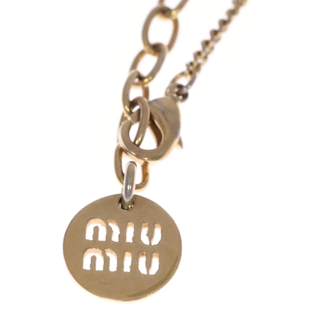 miumiu(ミュウミュウ) Metal Bracelet In Metal Logo メタル ロゴ ブレスレット ゴールド 51B560